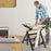 Folding Work Table with Tiltable Platform and 7-level Adjustable Height-Black