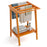 Freestanding Towel Rack with Storage Shelf for Bathroom