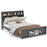 Full Size Bed Frame with Storage Modern Platform Bed with Headboard-Full Size