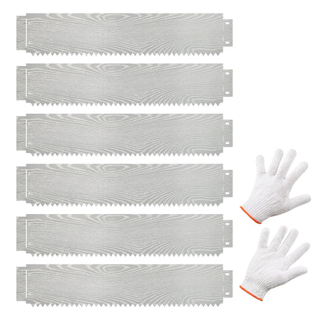 6-Pack 20 FT Galvanized Metal Landscape Edging for Lawn
