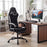 Gaming Chair Height Adjustable Computer Chair with Headrest Footrest & 360¬∞ Swivel Seat-Black