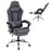 Gaming Chair Height Adjustable Computer Chair with Headrest and Lumbar Support-Gray