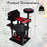 Gothic Cat Tree 49 Inch Tall Cat Tower 6-Tier Cat Activity Center with Coffin Bed-Black