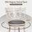25.5 Inch Hand-Antiqued Stool Set of 2 with Wider Padded Seat-White