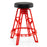 Heavy-Duty Aluminum Garage Bar Chair with 360¬∞ Swiveling Seat-Red