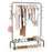 Heavy Duty Clothes Rack 50-Inch Wide Metal Garment Wardrobe Rack-Black