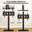 Height Adjustable Floor TV Stand with AV Shelf for 32-70 Inch TVs