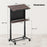 40.5-49 Inch Height Adjustable Rolling Podium Stand Lectern Table-Black