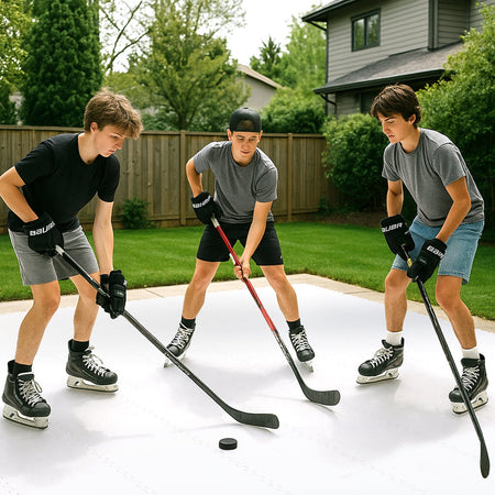 Hockey Flooring Tiles for Training Dryland Synthetic Ice Tiles Hockey Shooting Equipment