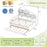 House-Shaped Full Size Daybed with Twin Size Trundle-White