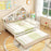 House-Shaped Full Size Daybed with Twin Size Trundle-White