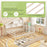 House-Shaped Full Size Daybed with Twin Size Trundle-White
