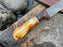 Bonning and flaying knife with High Carbon Ladder Damascus TK-034