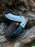 Damascus Steel Folding Knife Wolf Engraved TF-084