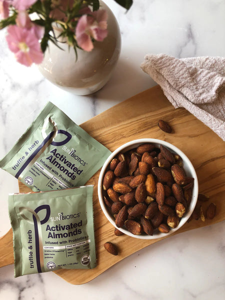 Sunbiotics Activated Almonds - Infused with Probiotics - Truffle & Herb 1 oz (28g)