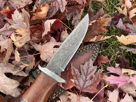 Ironwood Stalker TK-214 Damascus steel knife by Titan International Knives