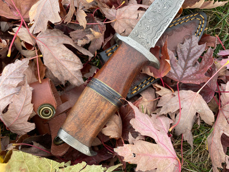 Ironwood Stalker TK-214 Damascus steel knife by Titan International Knives