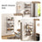 4-Tier Industrial Ladder Bookshelf with Metal Frame-Coffee