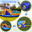 Inflatable Bouncy House with Slide and Splash Pool without Blower