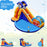 Inflatable Bouncy House with Slide and Splash Pool without Blower