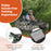Inflatable Float Tube with Fish Ruler Rod Holder and Storage Pockets-Camouflage
