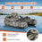 Inflatable Float Tube with Fish Ruler Rod Holder and Storage Pockets-Camouflage
