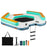 8.7 Feet Inflatable Floating Dock with Detachable Ladder and Mesh Swim Lounge