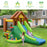 Kids Inflatable Jungle Bounce House Castle with 680W Blower