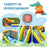 Giant Soccer-Themed Inflatable Water Slide with 735W Blower