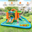 7-in-1 Inflatable Water Slide Park with 780W Blower