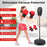 Inflation-Free Boxing set with Punching Bag and Boxing Gloves Quick Rebound Design for 5+ Years Old Kids