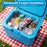 Insulated Portable Cooler Hard Shell Ice Chest with 2 Cup Holders