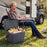 Insulated Portable Cooler Hard Shell Ice Chest with 2 Cup Holders
