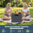 Insulated Portable Cooler Hard Shell Ice Chest with 2 Cup Holders