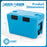 Insulated Portable Cooler Hard Shell Ice Chest with 2 Cup Holders Bottle Opener and Drain Plug