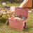 Insulated Portable Cooler Hard Shell Ice Chest with 2 Cup Holders Bottle Opener and Drain Plug