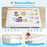 Kids Art Table and Chair Set Toddler Craft Drawing Desk-White