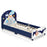 Kids Upholstered Platform Bed with Headboard and Footboard