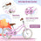 14 Inch Kid's Bike with Removable Training Wheels and Basket-Purple