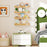 16 Inch Kids Bookshelf Set of 4 Floating Nursery Book Shelves for Decoration Book Toy Storage-Natural