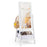 Kids Full Length Mirror 360 Degree Rotatable Dressing Mirror with Storage Bin-White