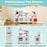 Kids Kitchen Playset 3-in-1 with Refrigerator and Washing Machine-Gray
