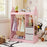 Kids Play Armoire Dresser with Cloth Hanger-Pink