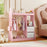 Kids Play Armoire Dresser with Cloth Hanger-Pink