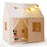 Kids Play Tent Large Playhouse with Glow in the Dark Stars and Mat-Beige