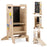 Kids Standing Tower with Detachable Chalkboard and Montessori Games for 3+ Years Old
