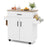 Kitchen Island Cart Rolling Kitchen Storage Island with Drawer-White
