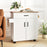Kitchen Island Cart Rolling Kitchen Storage Island with Drawer-White