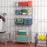 36 x 12 Inch Kitchen Stainless Steel Overshelf with Adjustable Lower Shelf