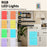 LED Buffet Sideboard with Charging Station with Drawer and Translucent Fluted Door-White